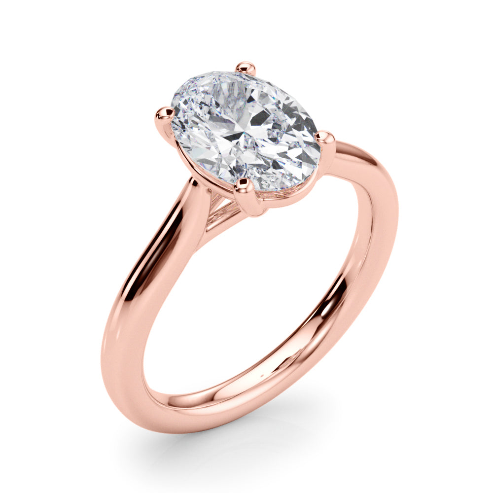 Oval Diamond Solitaire Engagement Ring · 2.00 ct tw