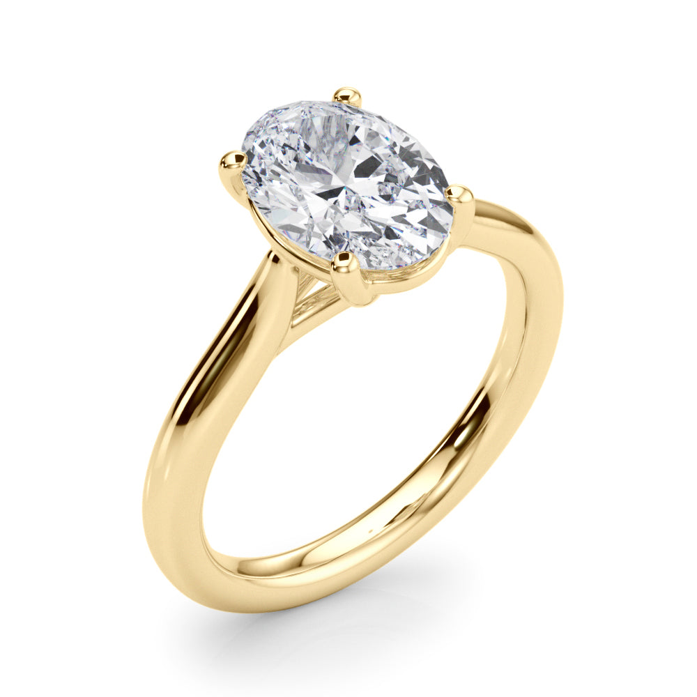 Oval Diamond Solitaire Engagement Ring · 0.95 ct tw