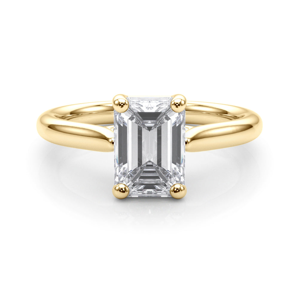Emerald Cut Solitaire Engagement Ring