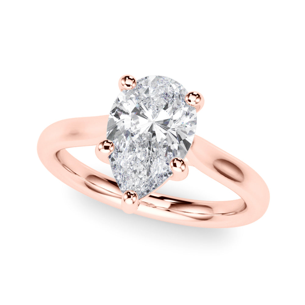 Pear Shape Solitaire Engagement Ring