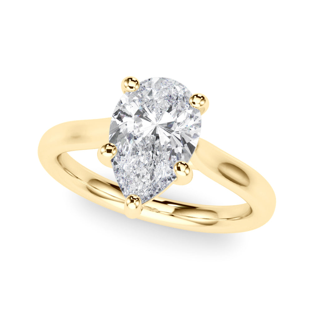 Pear Shape Solitaire Engagement Ring