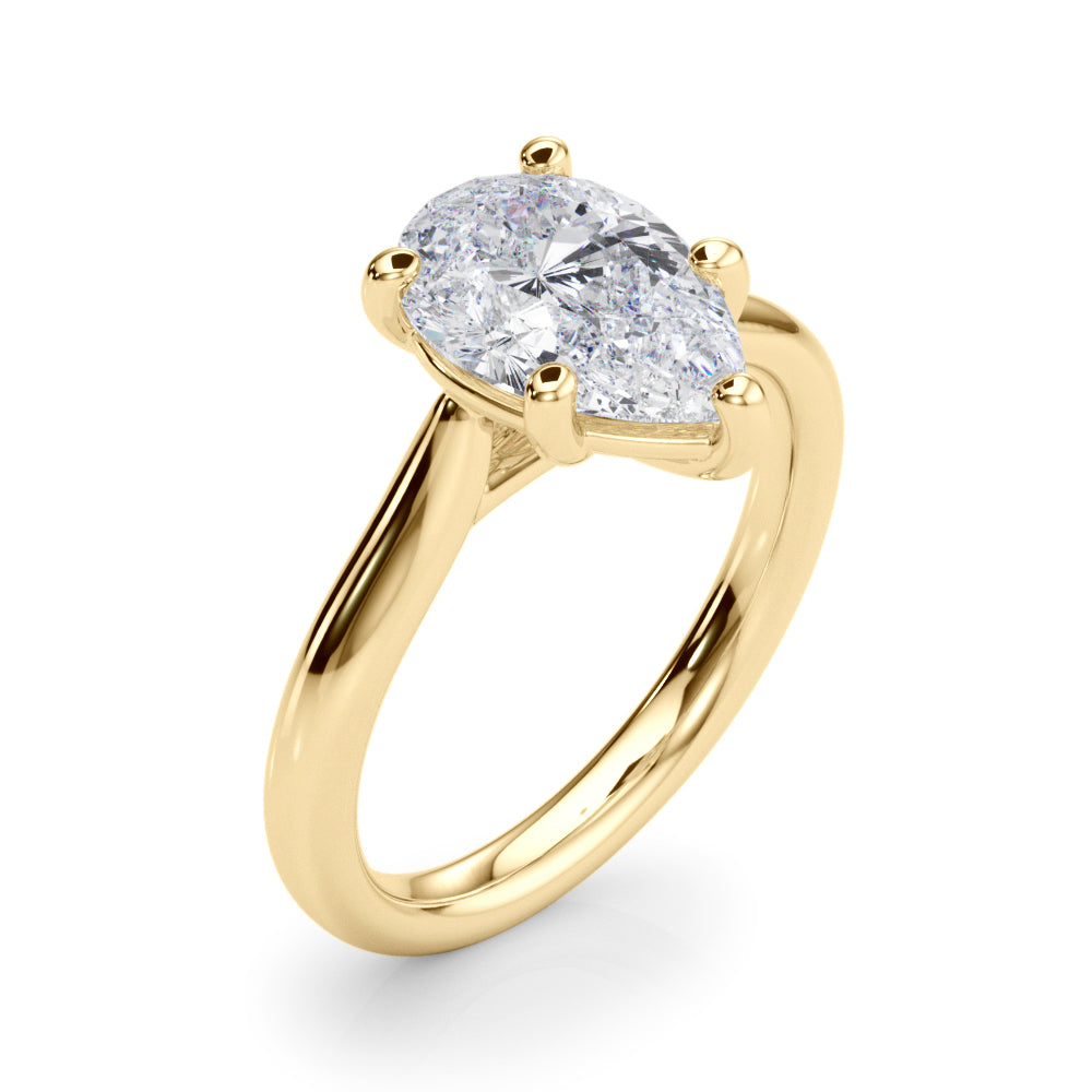 Pear Shape Solitaire Engagement Ring