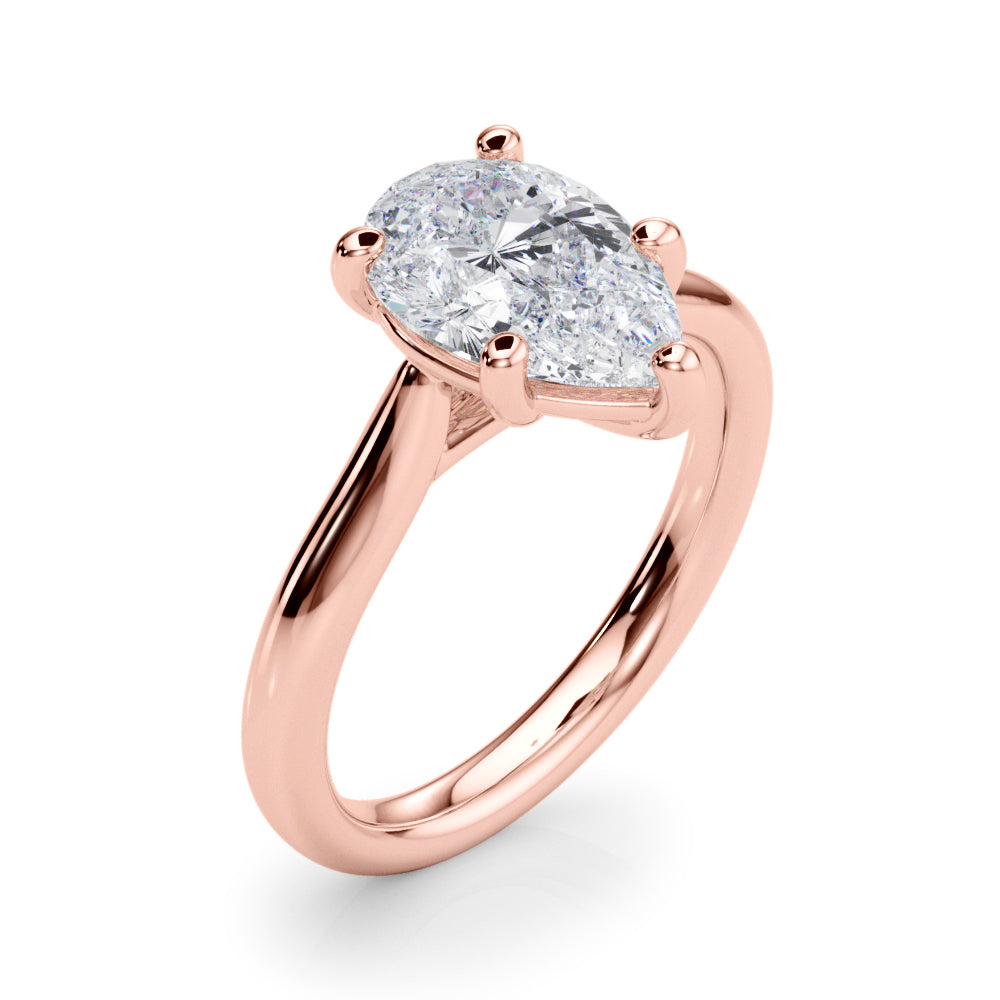 Pear Shape Solitaire Engagement Ring