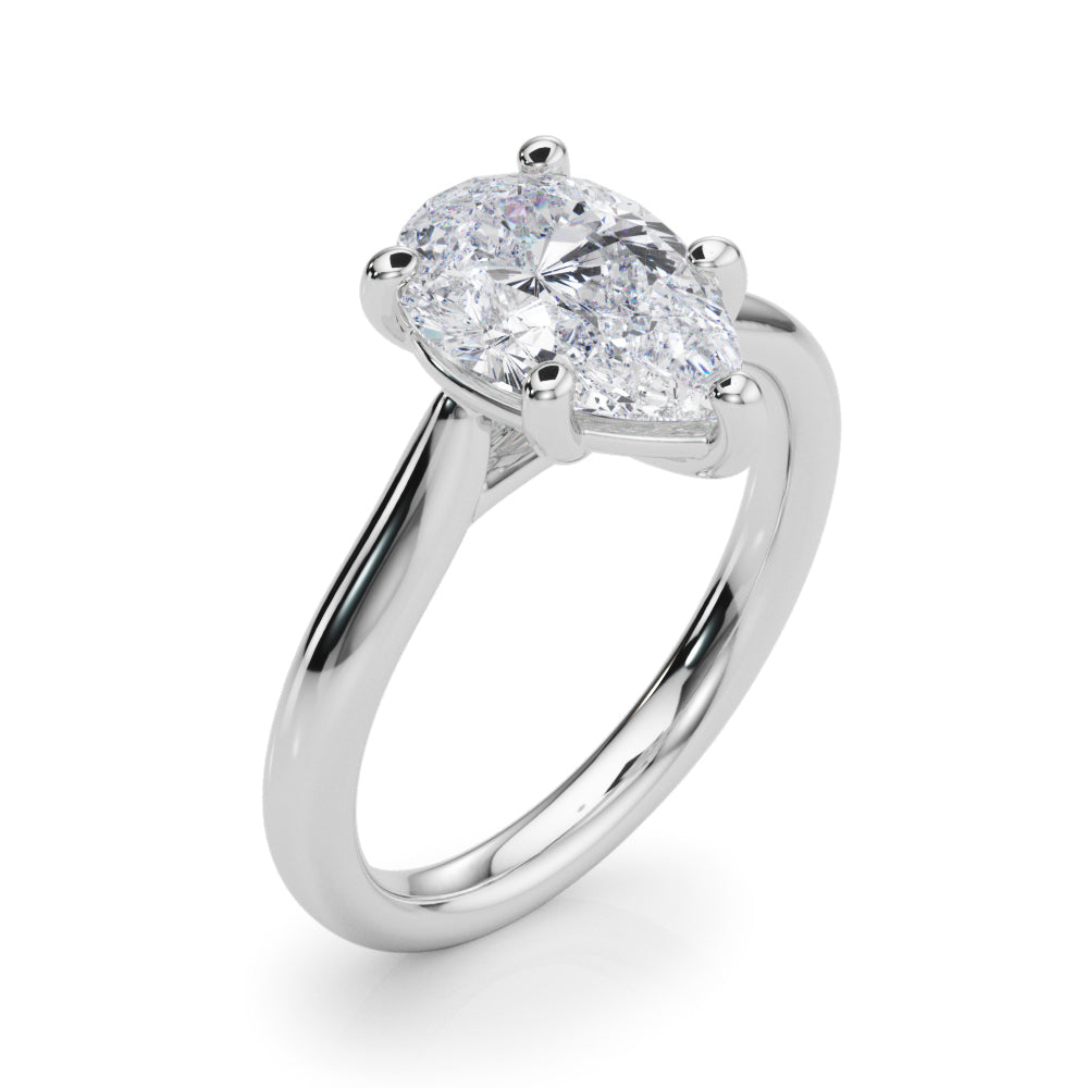 Pear Shape Solitaire Engagement Ring