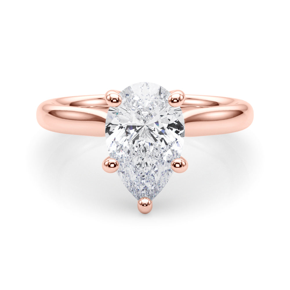 Pear Shape Solitaire Engagement Ring