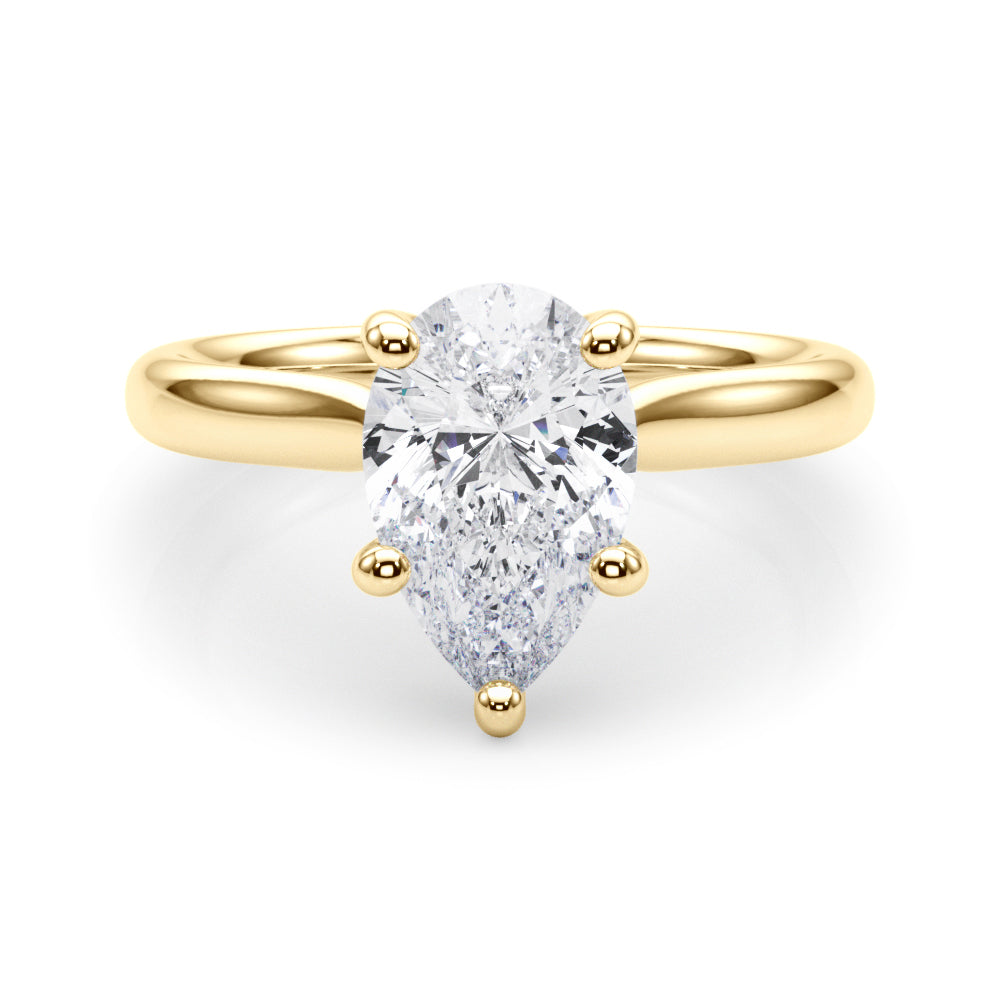 Pear Shape Solitaire Engagement Ring
