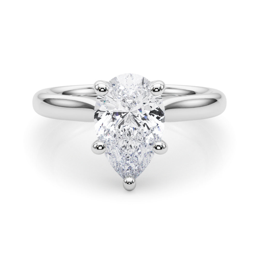 Pear Shape Solitaire Engagement Ring