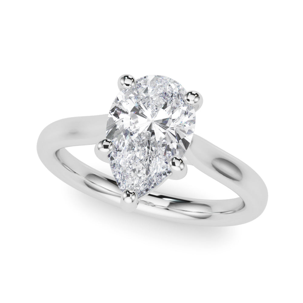 Pear Shape Solitaire Engagement Ring
