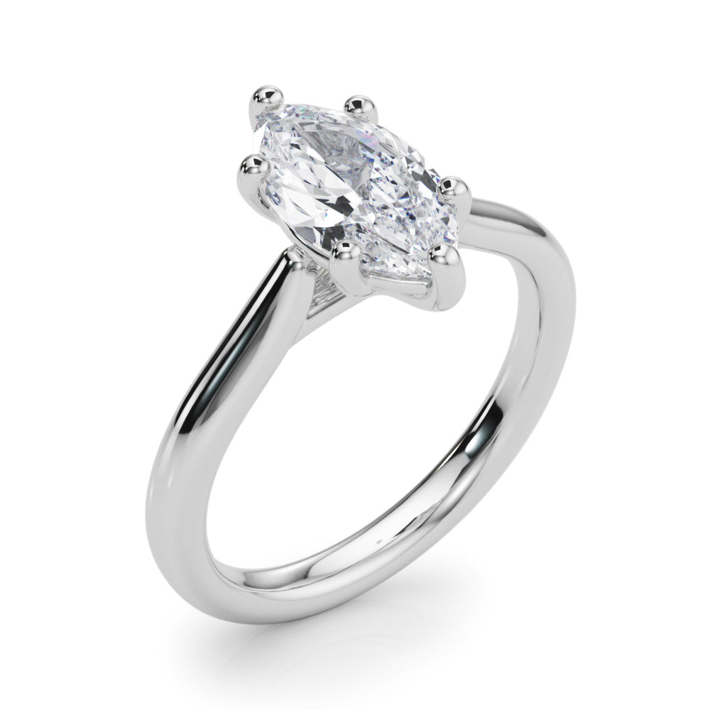 Marquise Solitaire Engagement Ring