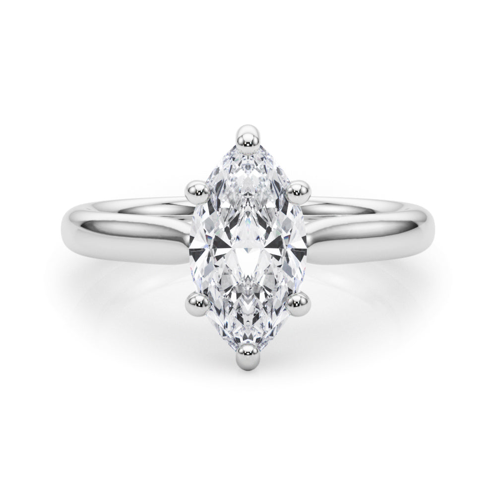 Marquise Diamond Solitaire Engagement Ring · 0.33 ct tw