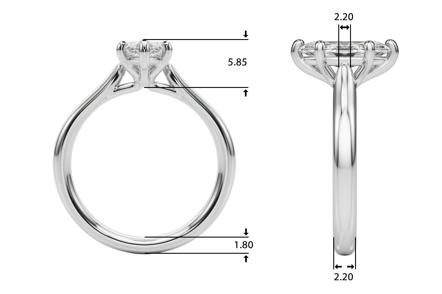 Marquise Solitaire Engagement Ring