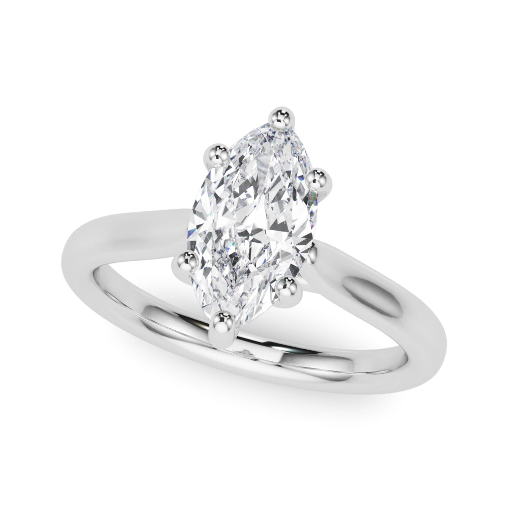 Marquise Diamond Solitaire Engagement Ring · 0.50 ct tw