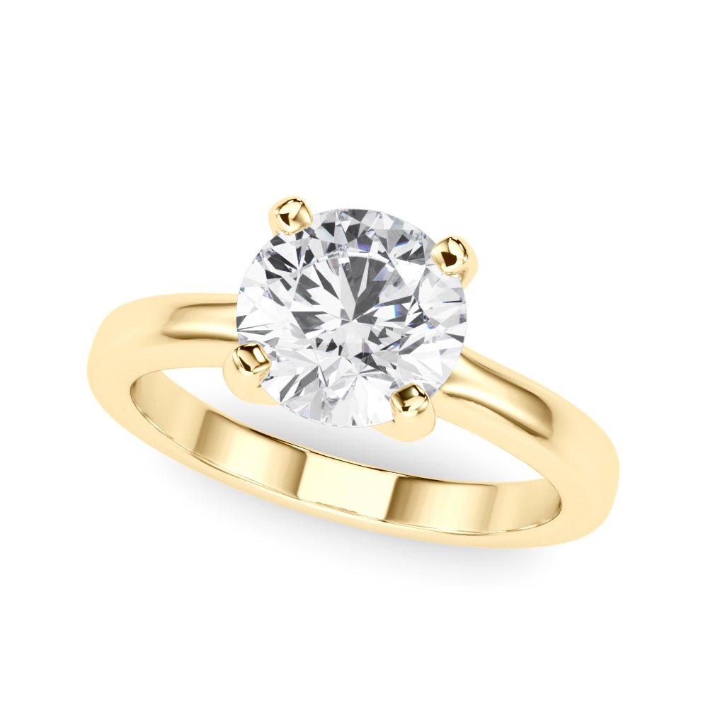 Round Diamond Solitaire Engagement Ring · 4.00 ct tw