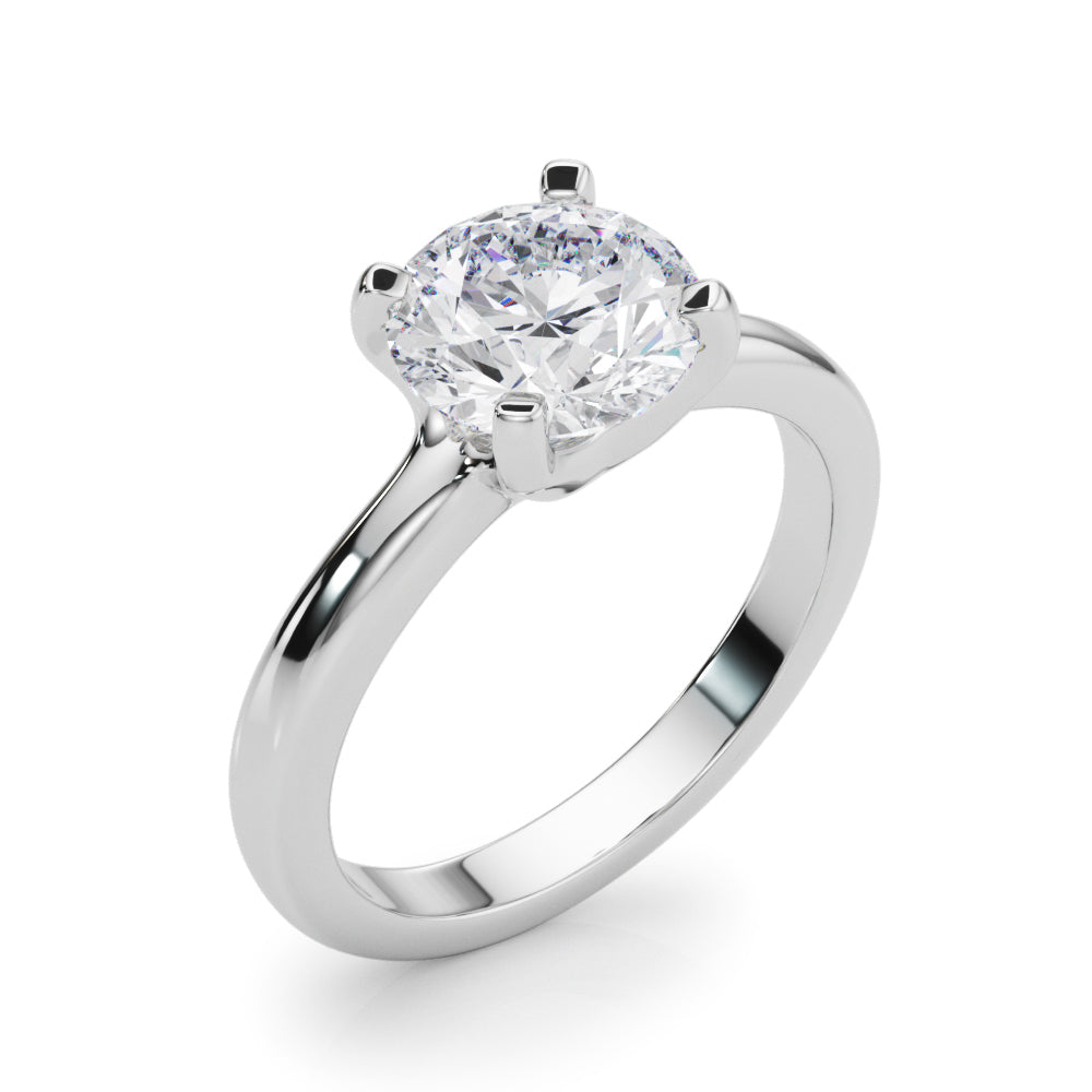 Round Diamond Solitaire Engagement Ring · 4.00 ct tw