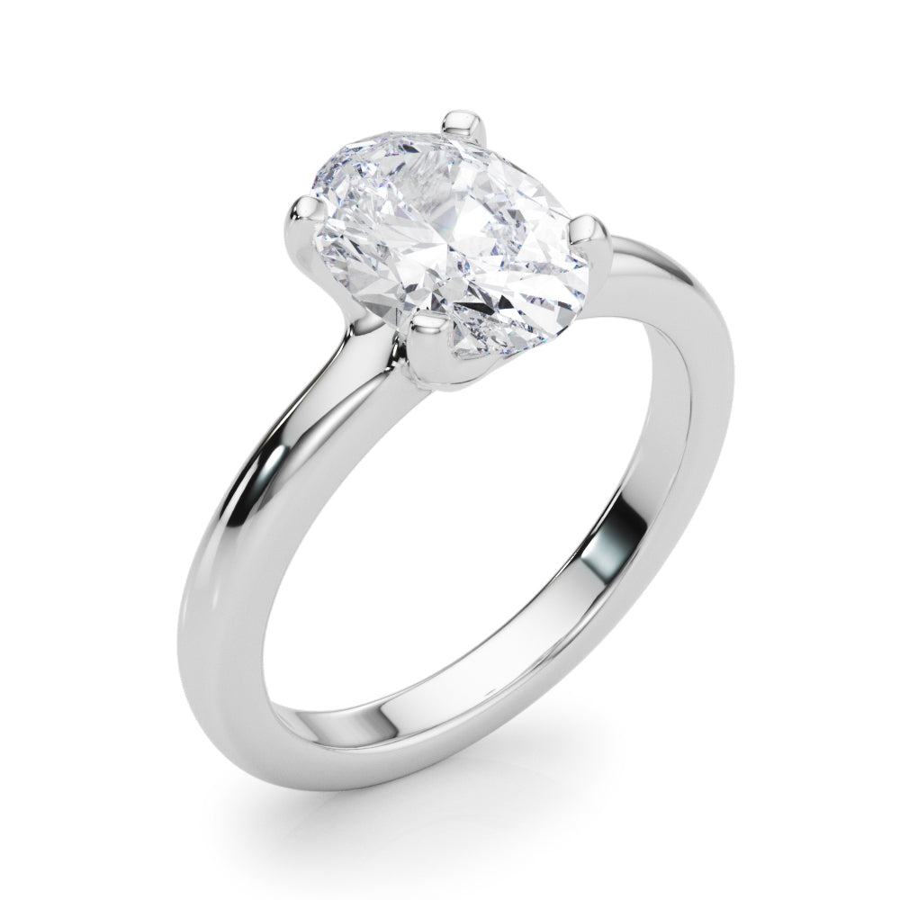 Oval Diamond Solitaire Engagement Ring · 2.00 ct tw