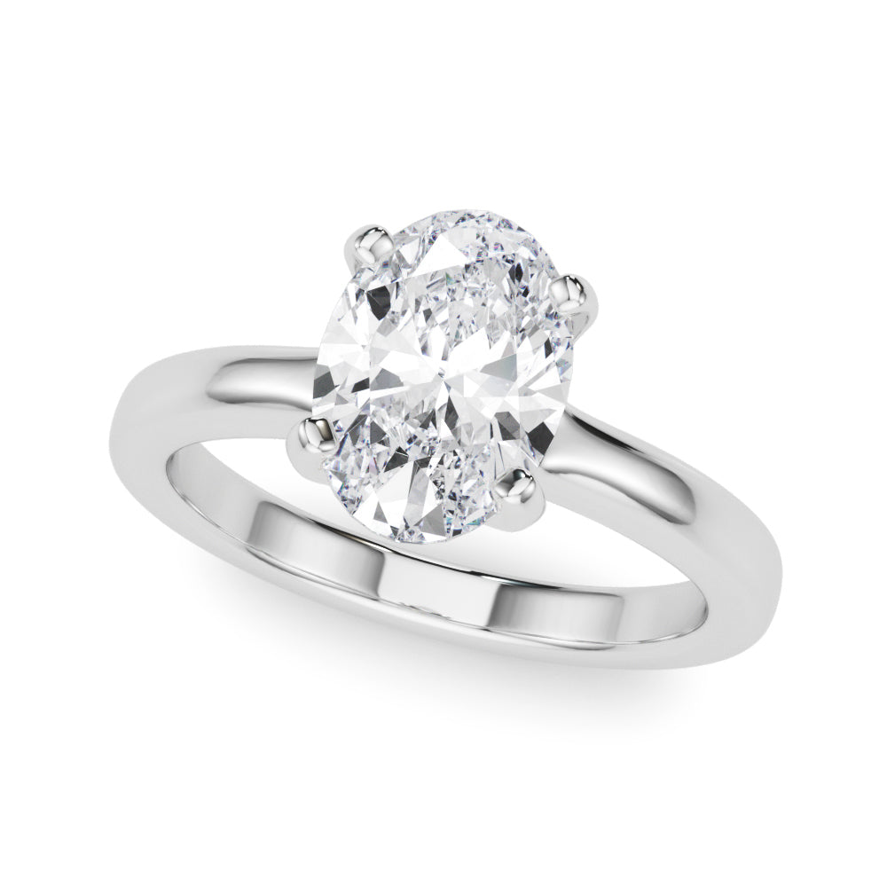 Oval Solitaire Engagement Ring