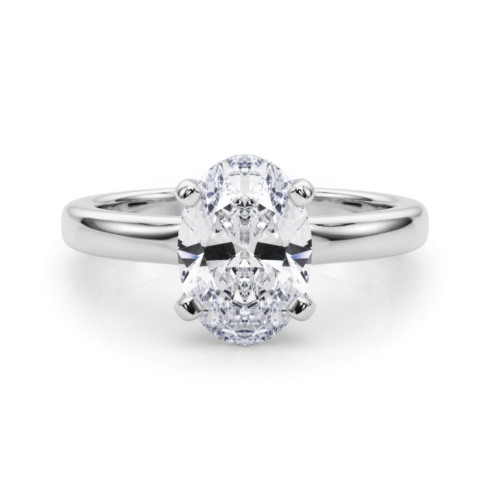 Oval Solitaire Engagement Ring