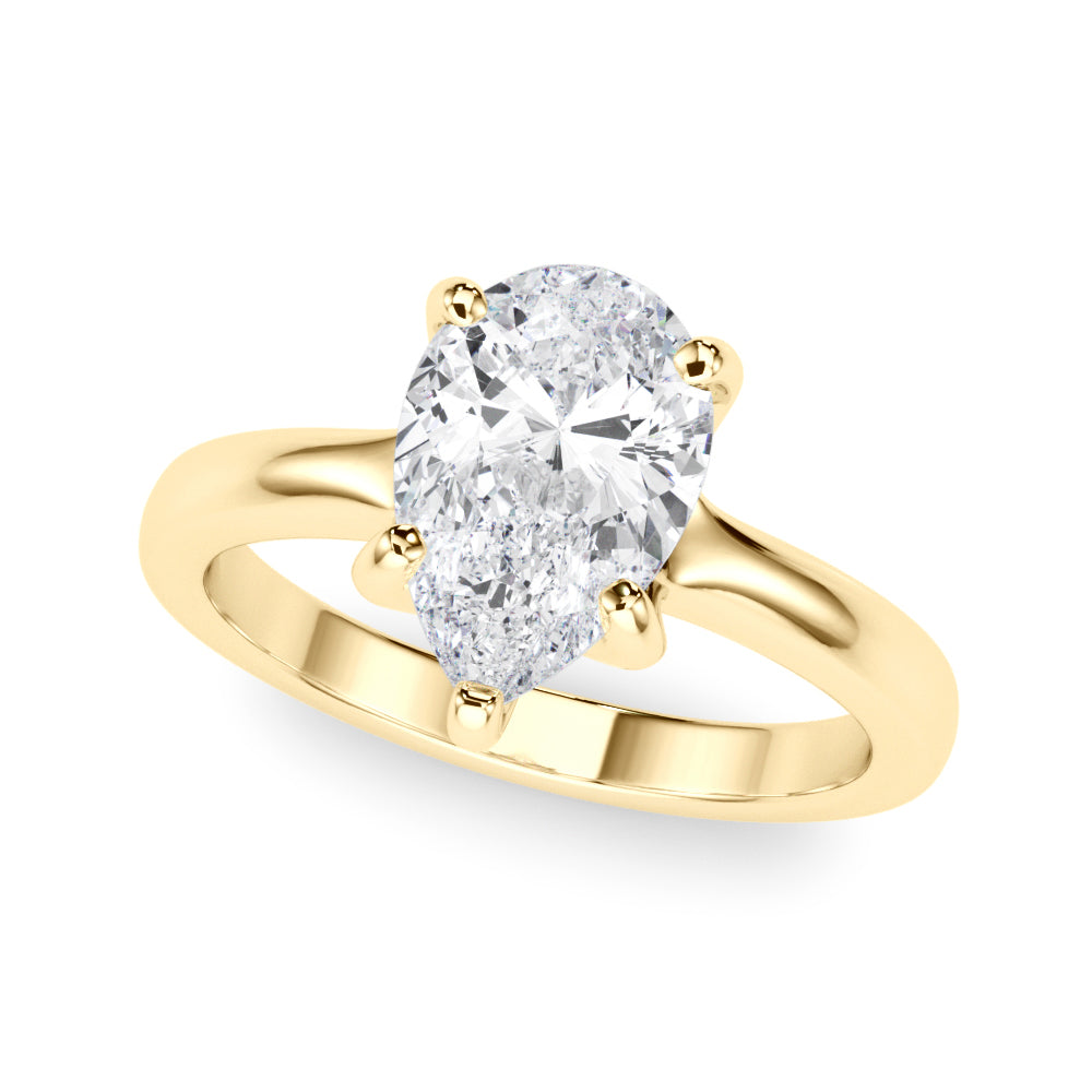 Pear Shape Solitaire Engagement Ring