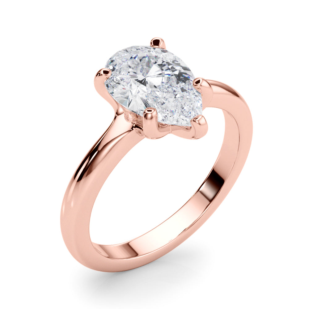 Pear Shape Solitaire Engagement Ring