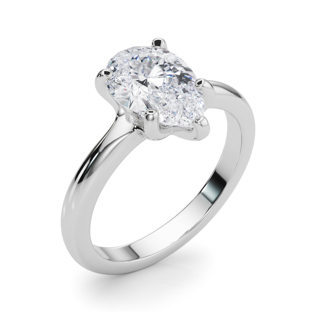 Pear Shape Solitaire Engagement Ring