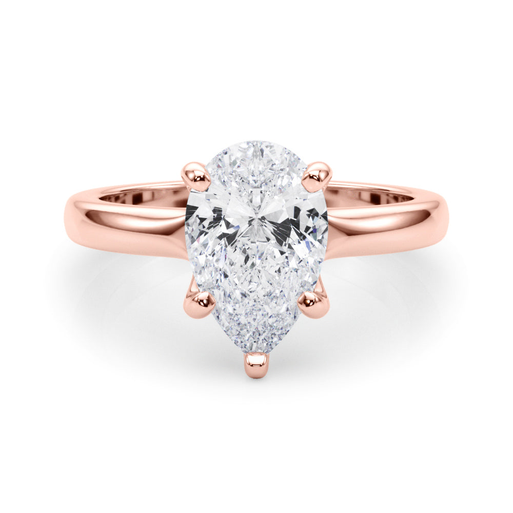 Pear Shape Solitaire Engagement Ring
