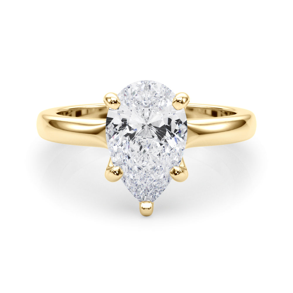 Pear Shape Solitaire Engagement Ring
