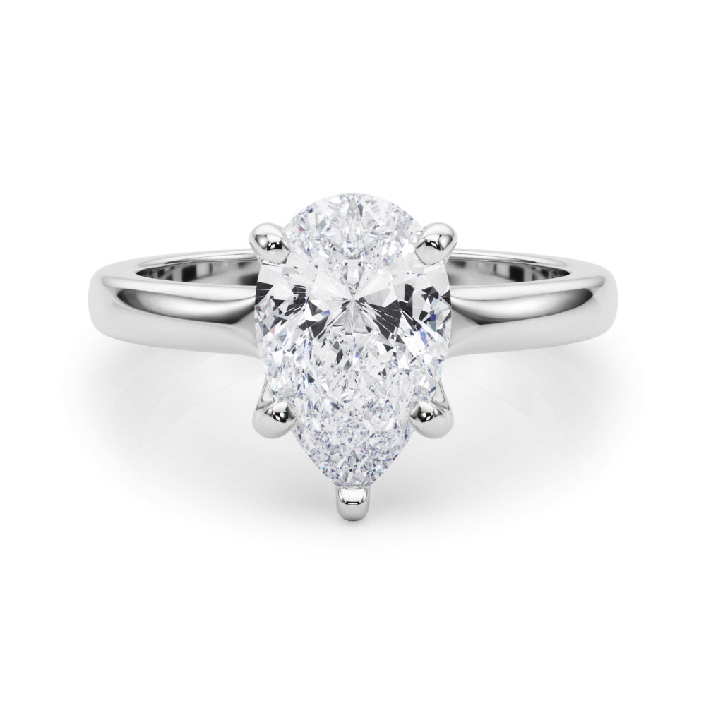 Pear Shape Solitaire Engagement Ring