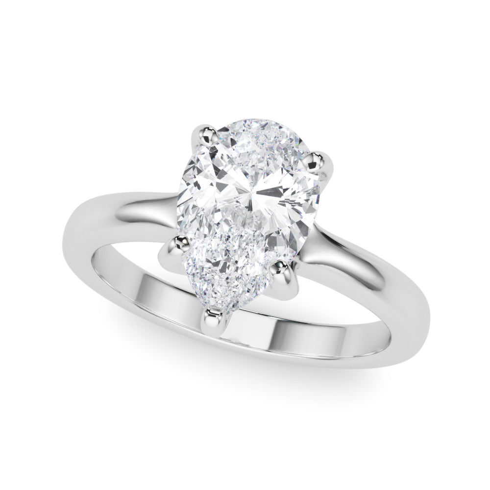 Pear Shape Solitaire Engagement Ring