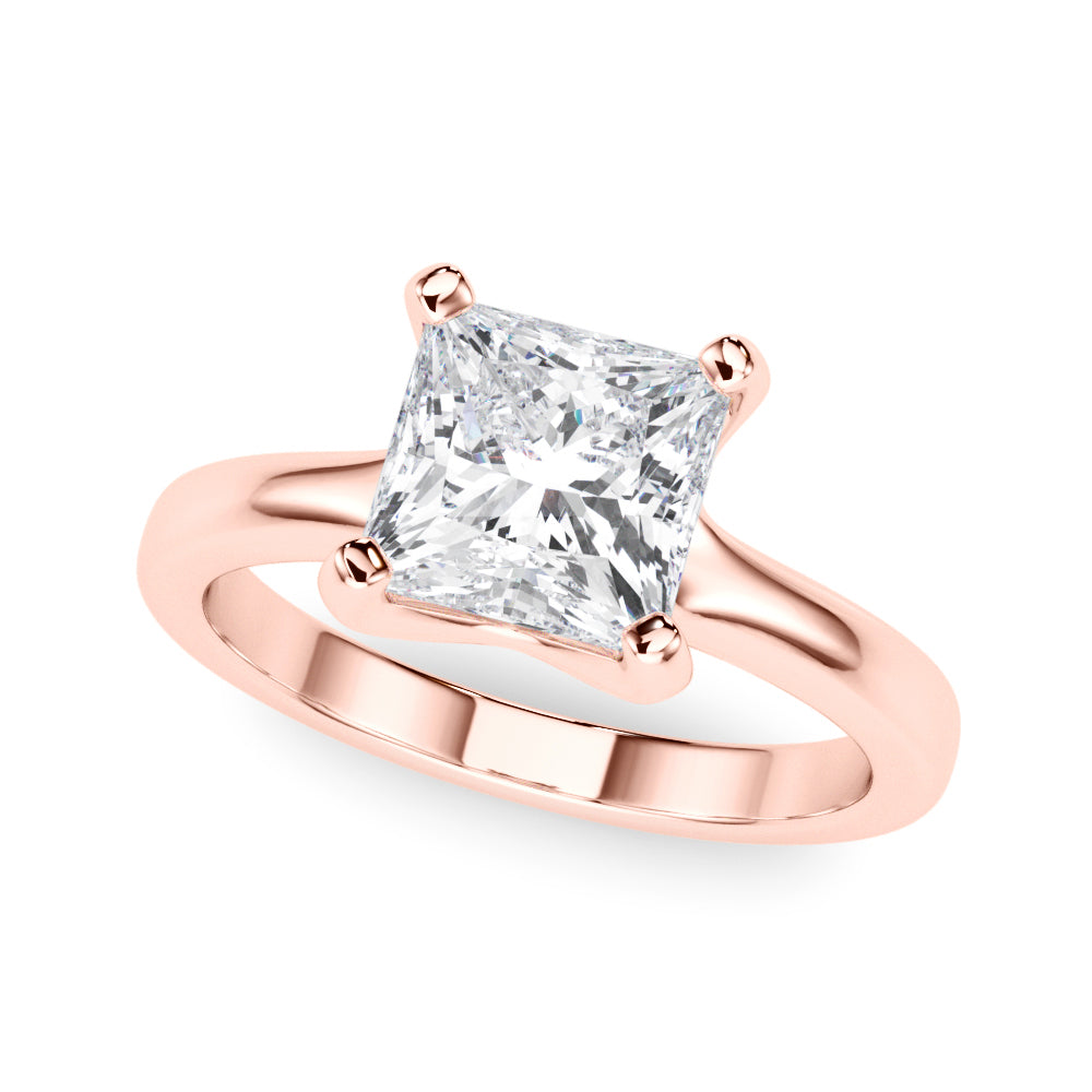 Princess Cut Diamond Solitaire Engagement Ring · 0.75 ct tw