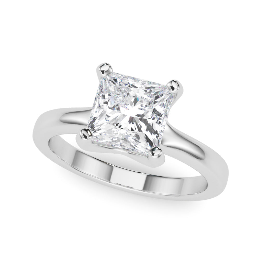 Princess Cut Diamond Solitaire Engagement Ring · 0.75 ct tw
