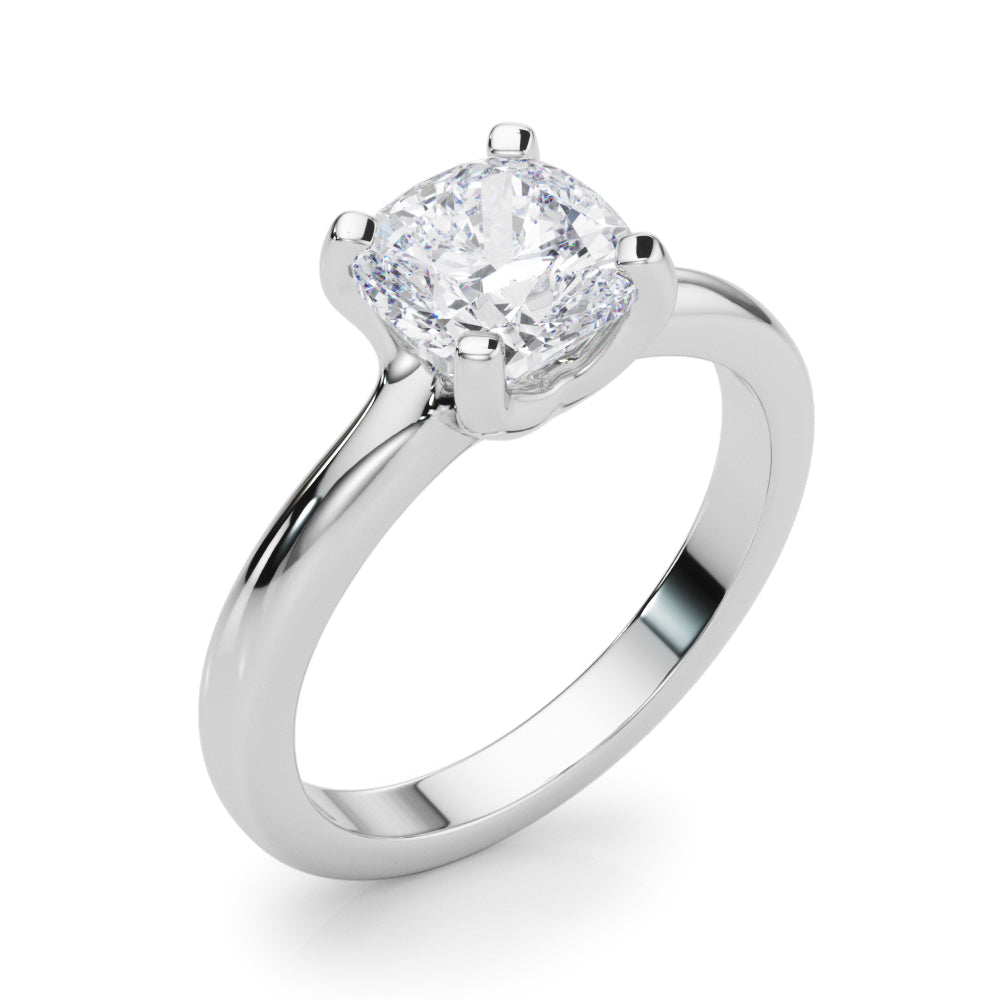 Cushion Double Prong Engagement Ring