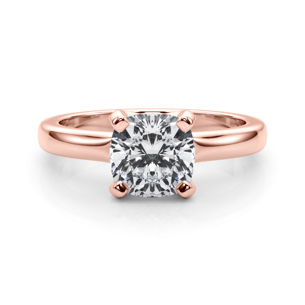 Cushion Double Prong Engagement Ring