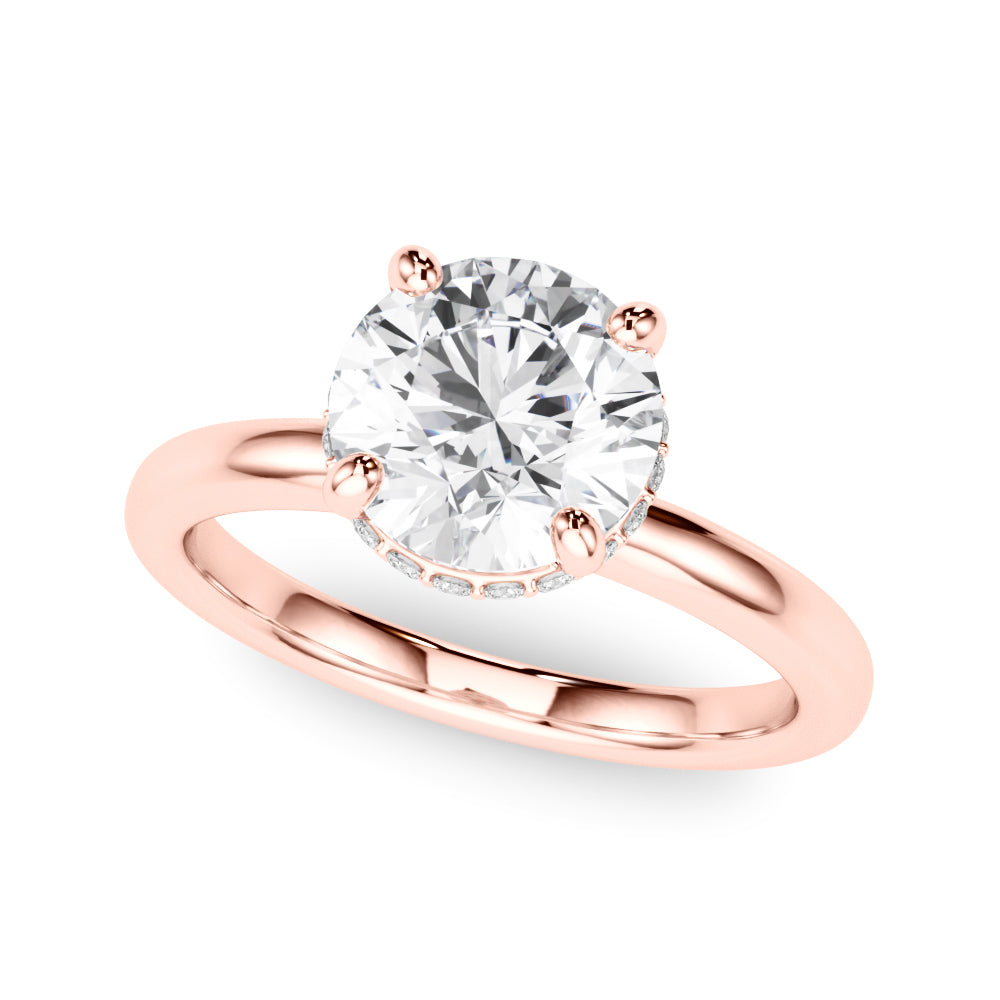 Round Center PS & Round Sides Diamond Engagement Ring · 3.27 ct tw