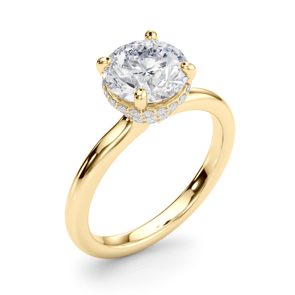 Round Center PS & Round Sides Diamond Engagement Ring · 2.24 ct tw