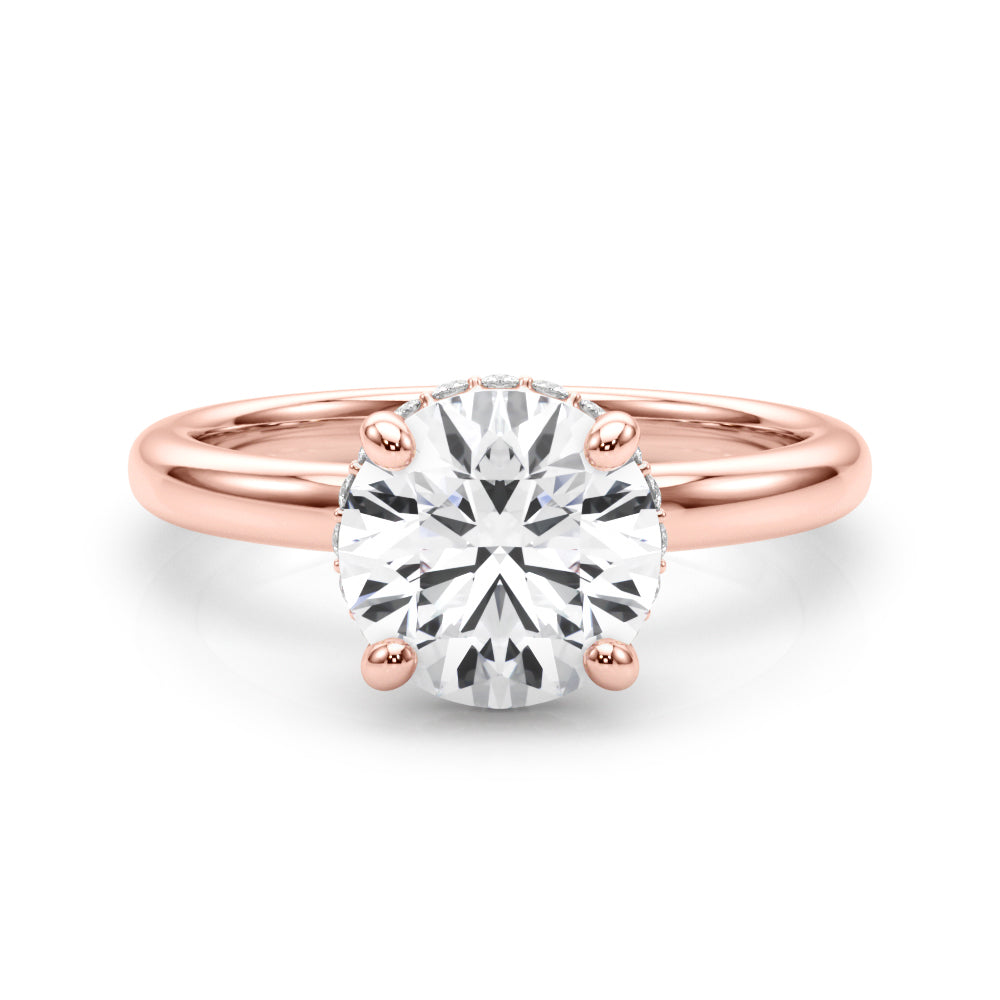 Round Center PS & Round Sides Diamond Engagement Ring · 1.21 ct tw