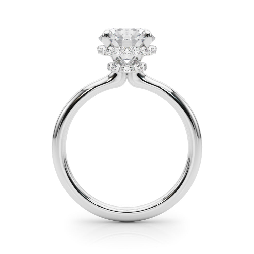 Round Center PS & Round Sides Diamond Engagement Ring · 1.73 ct tw