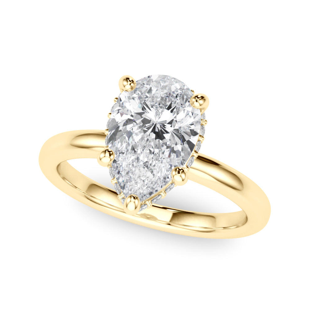 Pear Halo Diamond Engagement Ring · 0.23 ct tw