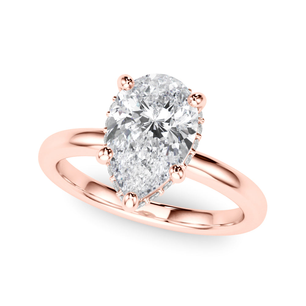 Pear Halo Diamond Engagement Ring · 0.32 ct tw