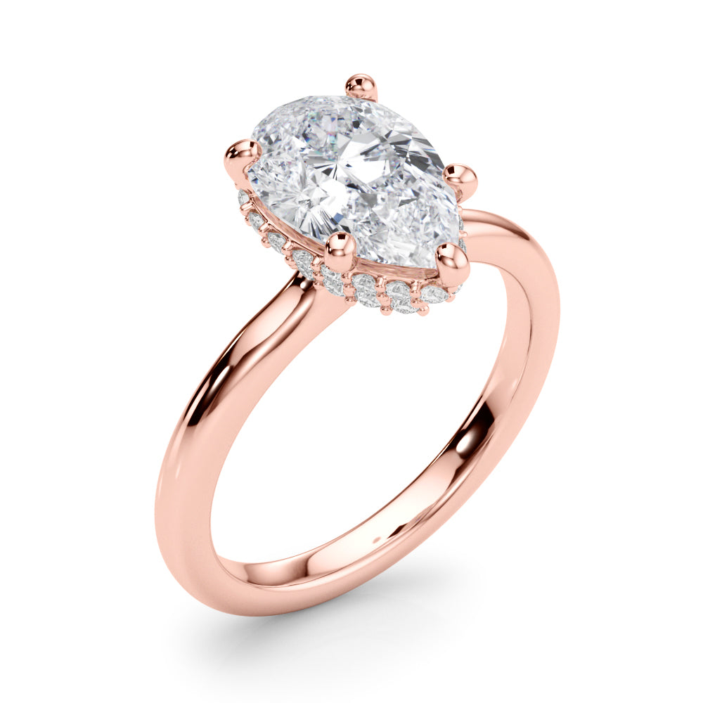 Pear Halo Diamond Engagement Ring · 0.23 ct tw