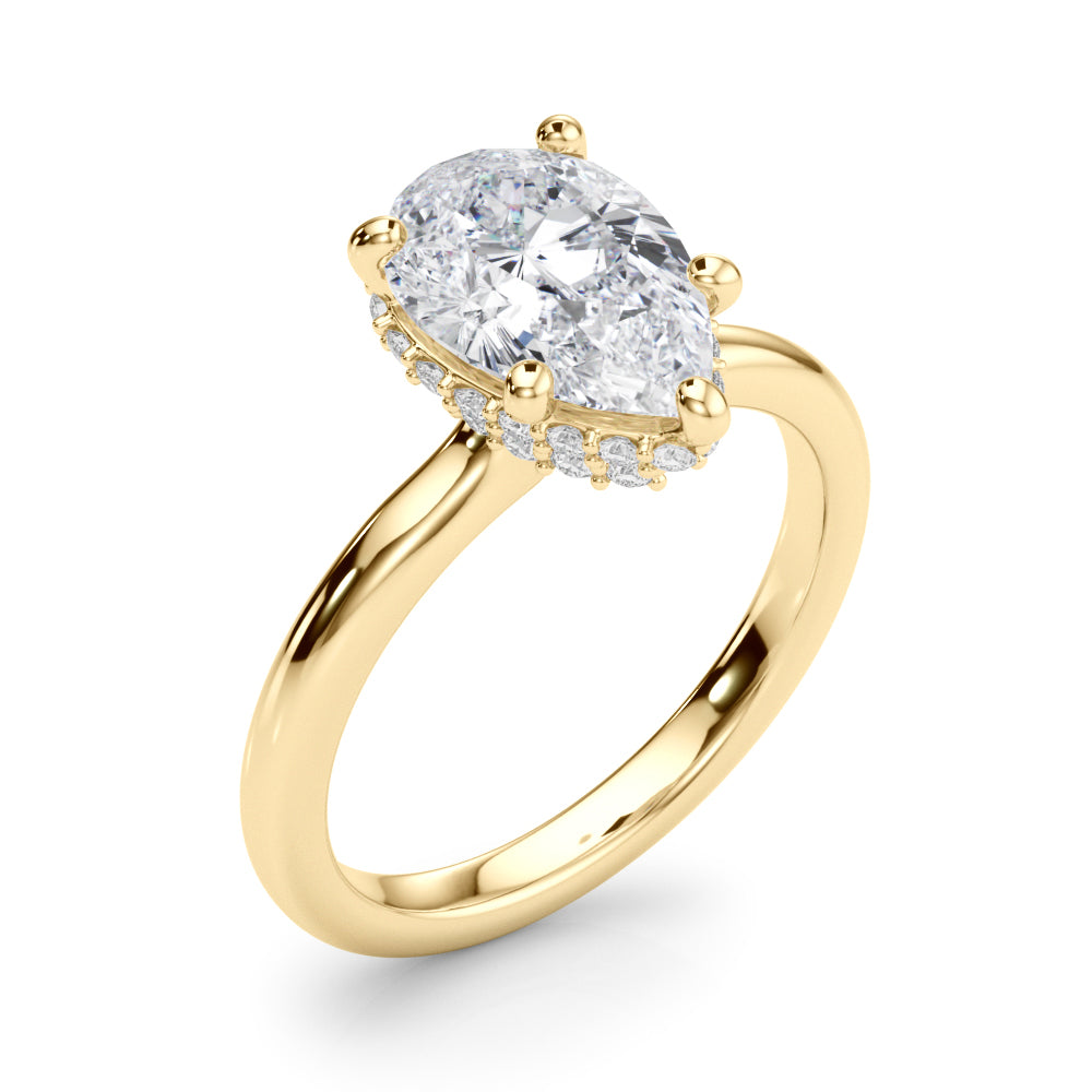 Pear Halo Diamond Engagement Ring · 0.20 ct tw