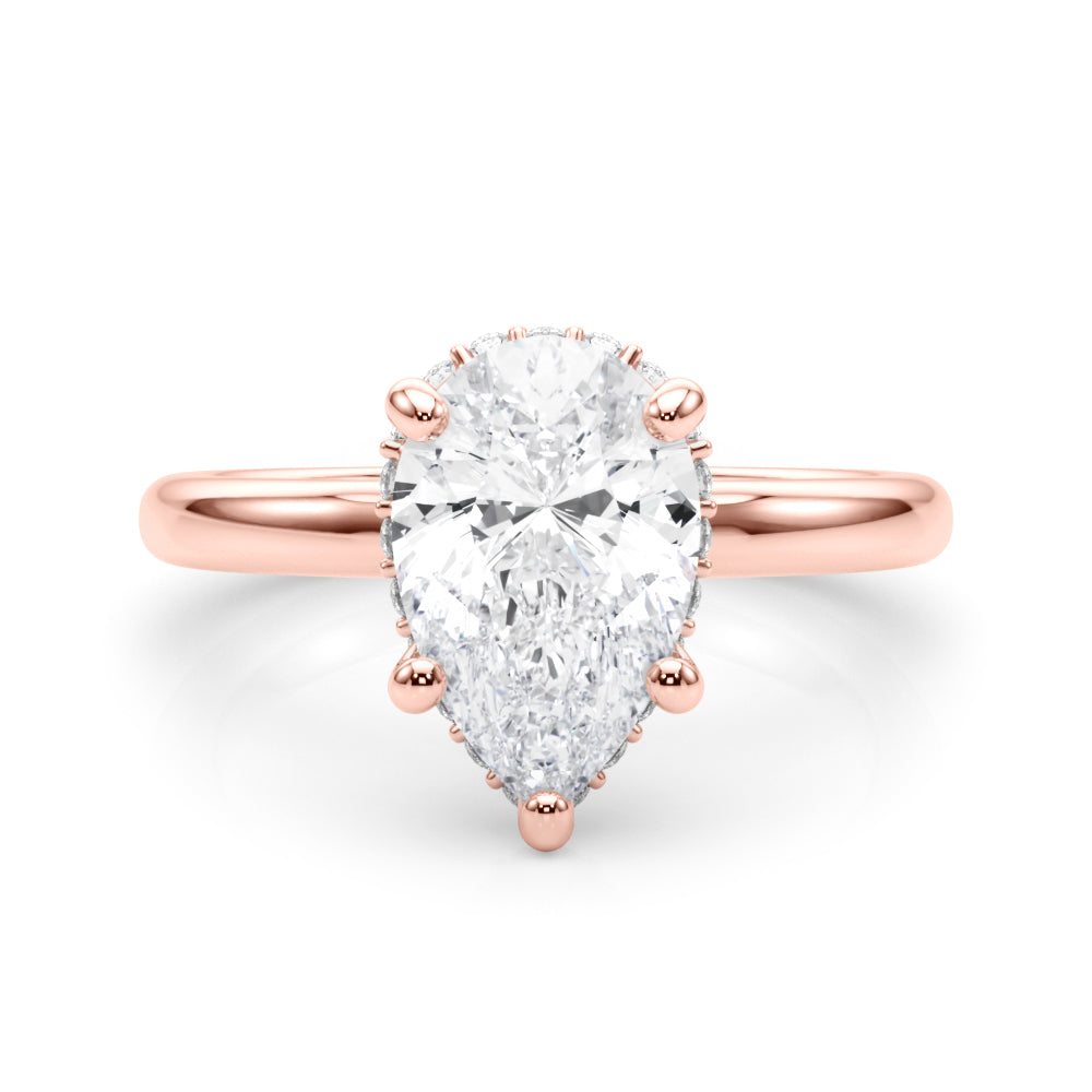 Pear Halo Diamond Engagement Ring · 0.23 ct tw