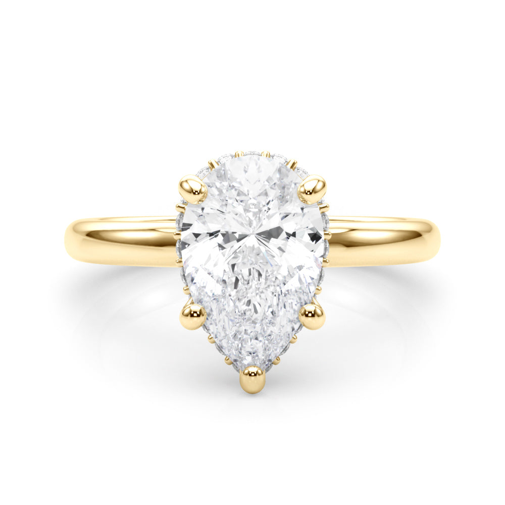 Pear Halo Diamond Engagement Ring · 0.26 ct tw