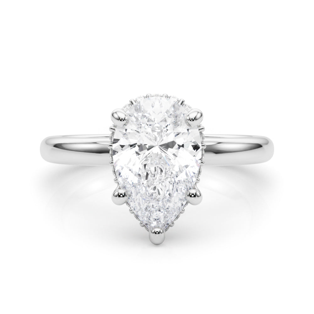 Pear Halo Diamond Engagement Ring · 0.23 ct tw