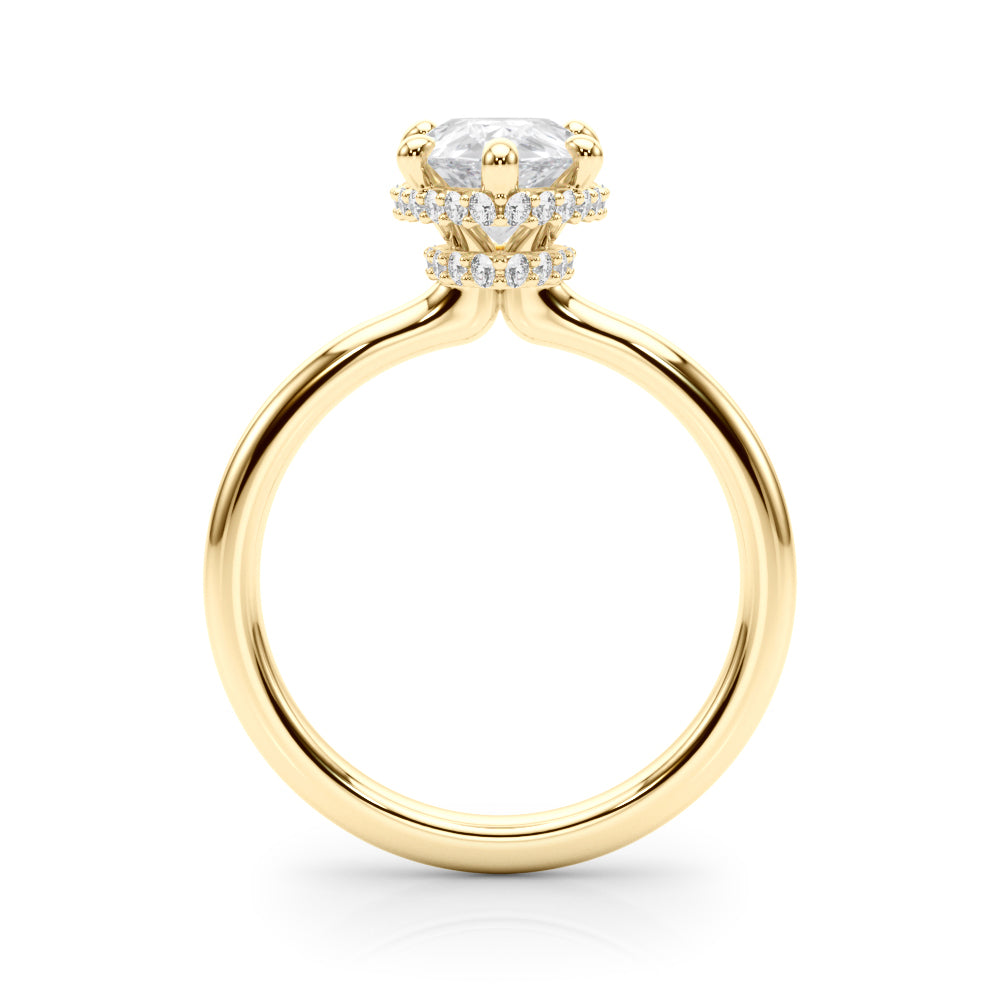 Pear Halo Diamond Engagement Ring · 0.23 ct tw