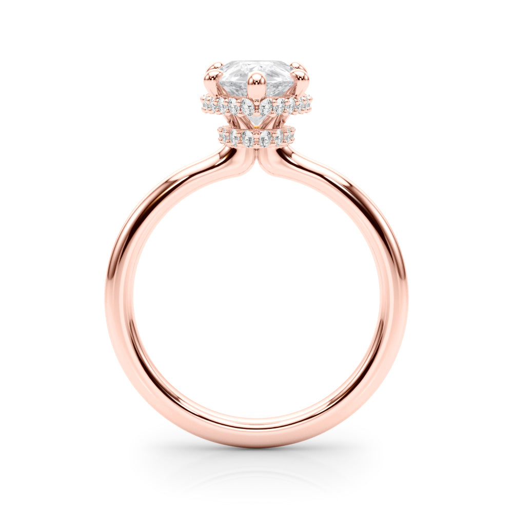 Pear Halo Diamond Engagement Ring · 0.23 ct tw