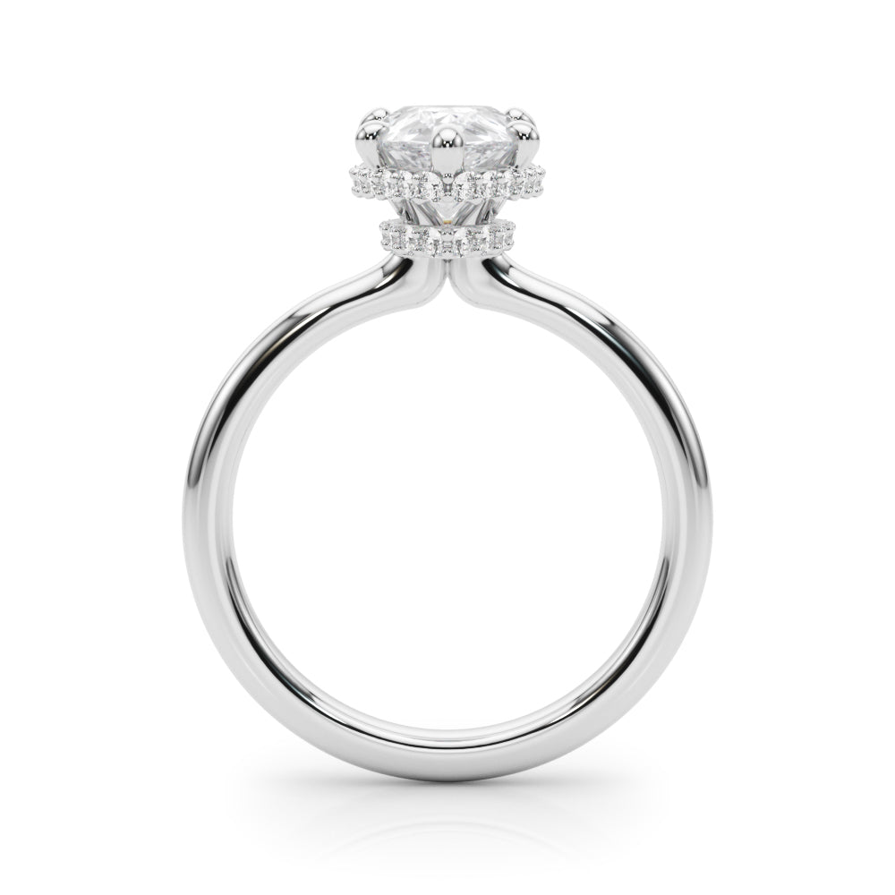 Pear Halo Diamond Engagement Ring · 0.23 ct tw