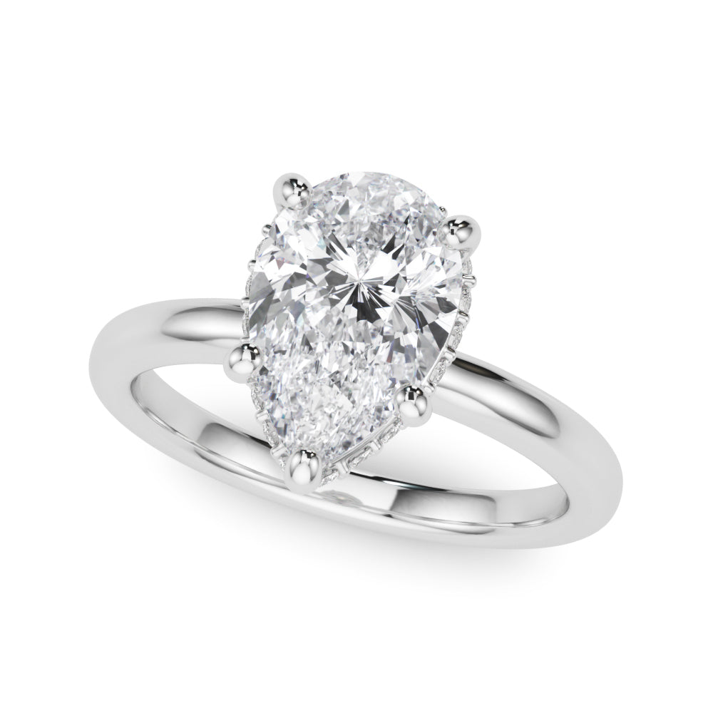 Pear Halo Diamond Engagement Ring · 0.32 ct tw