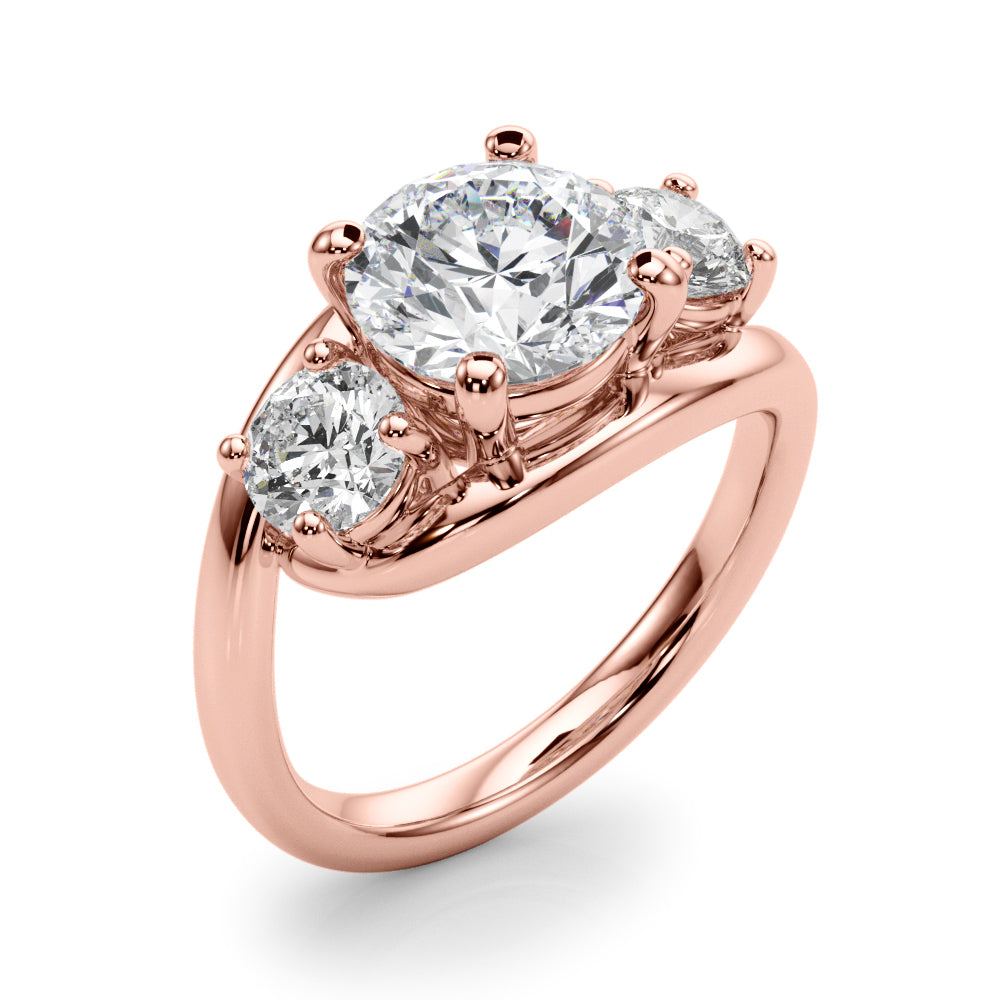 Round Three-Stone Diamond Engagement Ring · 2.00 ct tw