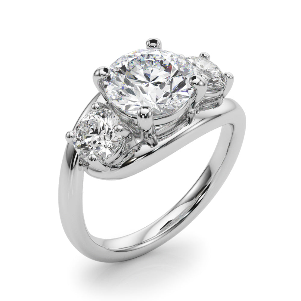 Round Three-Stone Diamond Engagement Ring · 2.00 ct tw