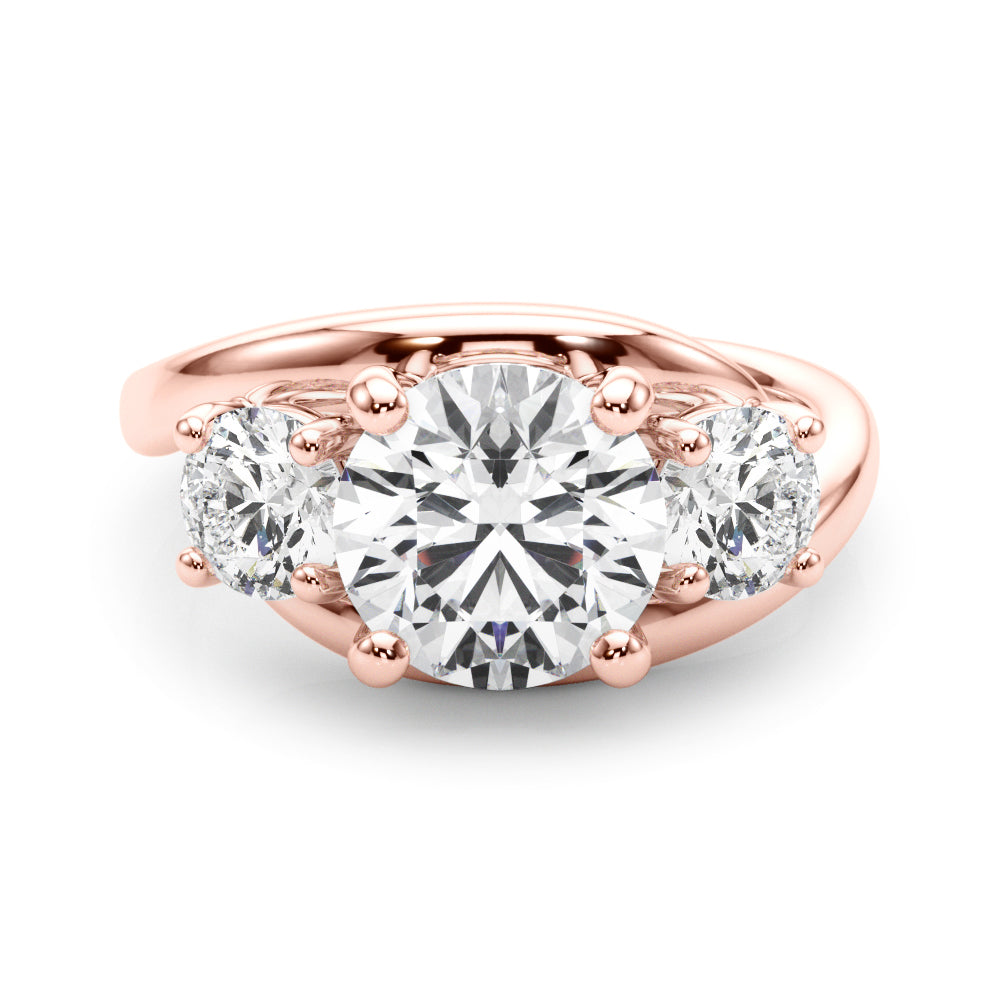 Round Three-Stone Diamond Engagement Ring · 2.00 ct tw